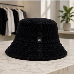 ALO Yoga Black Tennis Bucket Hat Activewear